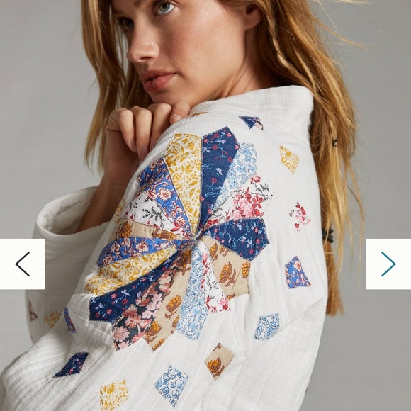 Anthropologie quilted jacket NWT new sz small - Picture 4 of 9